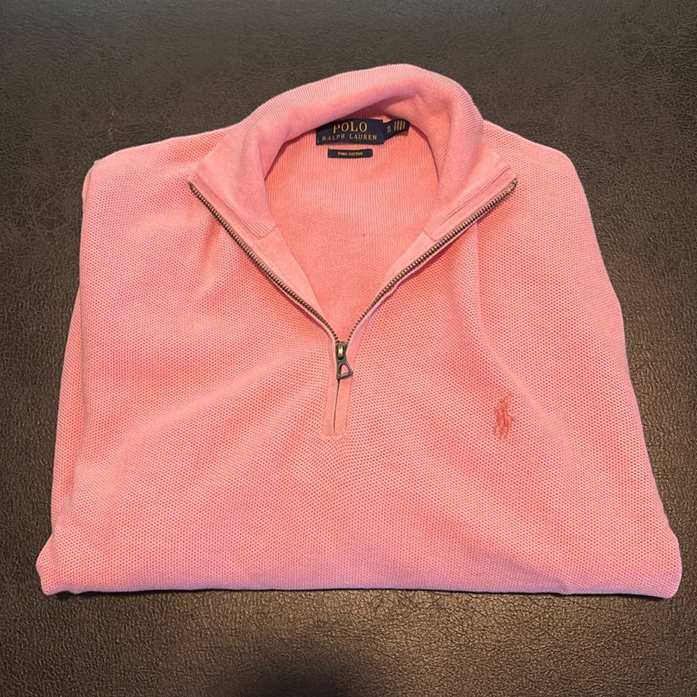 Polo by Ralph Lauren Orange Polo Shirt Classic Design